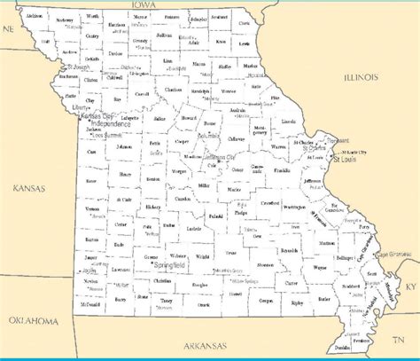 alphabetical list of cities in missouri.